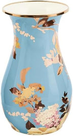 MACKENZIE-CHILDS Enamel Tall Vase, Wild Rose Slate by Unknown