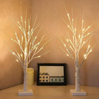 2 Pack 2FT Lighted Birch Tree with Timer for Christmas Decorations Indoor - Image 6