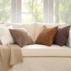 MIULEE Fall Corduroy Decorative Throw Pillow Covers Brown Series 24x24 - Image 5