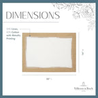 Villeroy & Boch Metallic Brushstroke Modern Linen Blend Placemat Set, 14 Inches x 20 Inches, Set of 4, Ivory and Gold - Image 6
