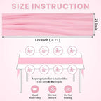 MDS Pack of 15 | Dusty Rose | 14ft Chiffon Table Runner 29x170 Inches Long Romantic Rustic Sheer Gauze Runner for Wedding Bridal Shower Birthday Banquets Engagement Spring Easter Boho Decorations - Image 3