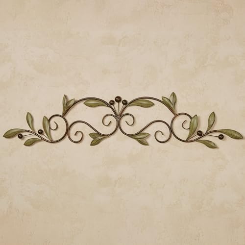 Touch of Class Catalonia Olive Metal Wall Art Topper, Medium, Sage Green - Image 2