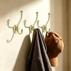 AVICCI 5 Pack Coat Hooks Polished Gold Coat Hook,Heavy Duty Hooks Decorative Wall Hooks for Bathroom Bedroom Kitchen Towel Robe Clothes Cabinet Closet Bathroom Hardware - Image 6