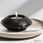 Tea Light Candle Holders Set of 3 – Handcrafted Natural Marble Tealight & Votive Holders in Graduated Sizes (4", 3.5", 3"), Decorative Stone Candle Holders for Home Décor & Table Centerpieces - Image 7