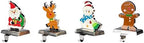 Northlight Set of 4 Christmas Figures Stocking Holders with Silver Base - Image 5
