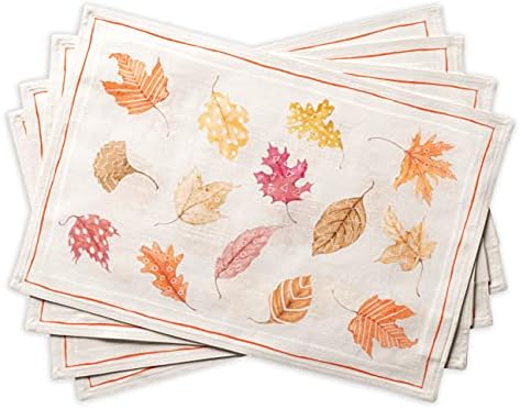 Maison d' Hermine Placemats Set of 4 Reusable 100% Cotton (13"x19") by MaisondHermine