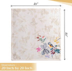 Maison d' Hermine Cloth Napkins Set of 4 Reusable 100% Cotton (20" x 20") - Image 4