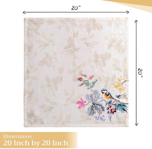 Maison d' Hermine Cloth Napkins Set of 4 Reusable 100% Cotton (20" x 20") - Image 4