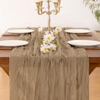 15 Pack Cheesecloth Table Runner Fall Boho Gauze Wedding Party Home Decor - Image 5