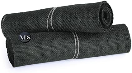 VDS Pack of 15, Burlap Table Runner 100% Natural Jute Rustic Hessian Table Cloth Centrepiece for Wedding Bridal Shower Birthday Event Party Banquet Table Decoration (Size 12X108 Inch)(Black) - Image 5