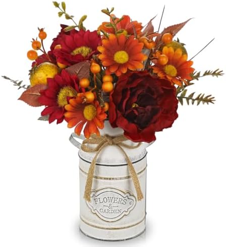 Fall Centerpieces for Tables Fall Flowers in Vase Fall Floral Arrangement by Oairse