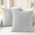 CaliTime Decorative Throw Pillow Covers 26 X 26 Inches Moonbeam Gray by CaliTime
