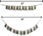 Tassel Garland - Boho Tassel Garland with Wood Beads - Wall Decor for Dorm, Girls Room and Nursery Room - Olive Green (50 inch) - Image 6