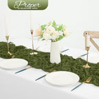 20 Pack Olive Green Cheesecloth Table Runner 120 Inch 10FT Rustic Boho Gauze Cheese Cloth Table Runner for Wedding Party Baby Shower Thanksgiving Christmas Decoration - Image 4