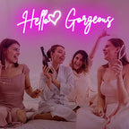 30×9 Inch Hello Gorgeous Neon Signs for Wall Decor - Image 2