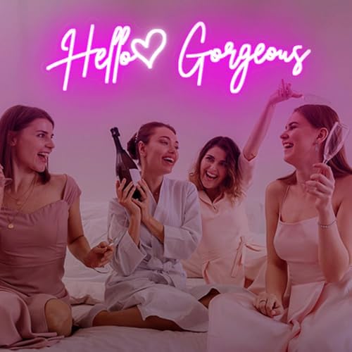 30×9 Inch Hello Gorgeous Neon Signs for Wall Decor - Image 2