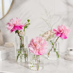 Glass Bud Vases Set of 24, Ribbed Small Flower Glass Vases for Centerpieces - Image 4