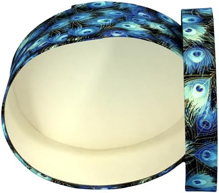 Sarah's Hat Boxes – Peacock Feathers Decorative Gift Box | Elegant Reusable Storage Boxes for Gifts, Keepsakes, Jewelry, or Special Items | Unique Printed Design - Image 2