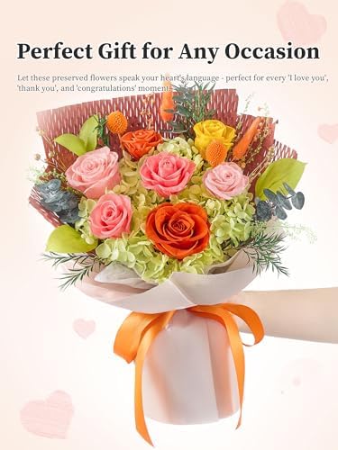 Preserved Flowers Bouquet, Forever Flowers for Delivery,Eteranl Roses - Image 3