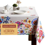 Maison d' Hermine Table Cloth Rectangle Table Reusable 100% Cotton 70"x108" by MaisondHermine