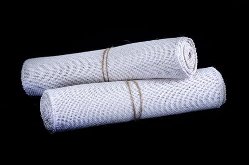 MDS® Pack of 20 Natural Burlap Table Runner, 12 x 108 Inch, Jute Rustic Farmhouse Boho Table Decor for Wedding Reception, Dining Table, Bridal Shower, Baby Shower & Party Decorations - White - Image 5