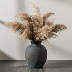 SIDUCAL Ceramic Decorative Flower Vase | 7.48 Inch Pottery Rustic Farmhouse Boho Vase for Home Decor, Table, Living Room, Bathroom, Coffee Desk, Shelf, Mantel Decoration, Wedding, Bronze - Image 6