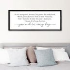 ZZJJHYWGQ Romantic Movie Quote Sign, Black, 32"×12" by Unknown