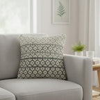 · REDEARTH · Boho Textured Handwoven Throw Pillow Cases - Dark Gray - Image 3