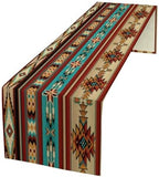 Aztec Vintage Table Runner, Abstract Geometric Tribal Ethnic Style Design Vintage American Southwestern Pattern for Home Kitchen Table Decor Dining Coffee Room Party Decor 13x120inch by Unknown
