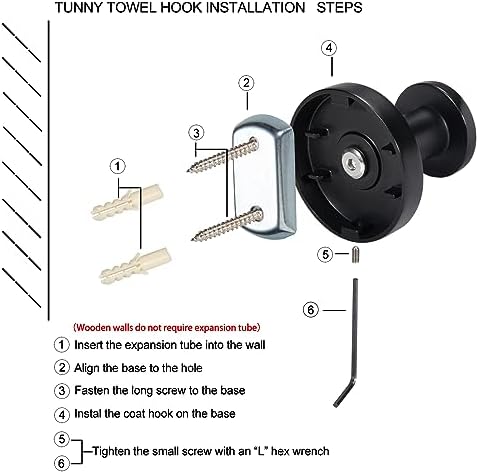TUNNY 5 Pack Round Towel Hooks-Champagne Gold Modern Coat Hooks Shower Towel Hooks for Bathroom Kitchen Home Storage - Image 5