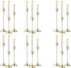 6 Sets Candle Holder Gold Candlestick Holders -Vintage Modern Metal Taper Candle Holders, Decorative Centerpiece for Table Mantel, Wedding Kitchen Home Decor, Wedding Gift,18Pcs by Unknown