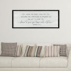 Jeremiah 29:11 Wall Art, For I Know The Plans I Have For You 40"×15" Black - Image 3