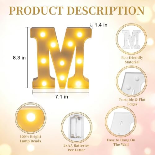 Marry Me Sign Light Up Letters, Proposal Decorations Kits Romantic Night - Image 4