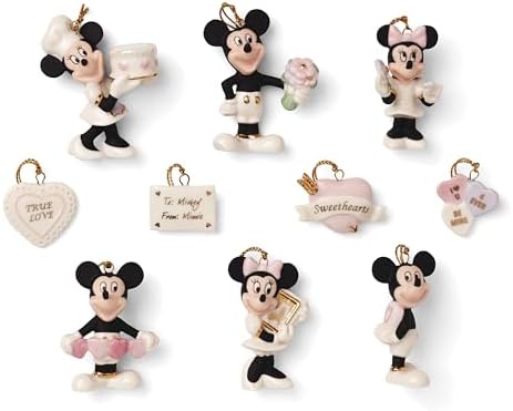 Lenox Disney Romantic Moments Valentine's Day 10-Piece Ornament Set by Lenox