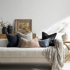 DEZENE Pack of 2 Black Euro Shams Pillow Covers 26x26 Cozy Soft Chenille Decorative Throw Pillow Covers Accent Vintage Square Couch Pillow Covers for Home Decor Bed Sofa Living Room - Image 7