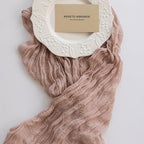 6Pcs Dusty Pink Cheesecloth Table Runner 120 Inches for Home Decorations - Image 4
