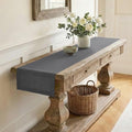 Classic Linen™ by D'Moksha, Charcoal Gray Table Runner 60 Inches, 100% Pure Linen, Coffee Table Runner, 14 x 60 Inch for Dresser Tables- Fall, Weddings, Outdoor Hosting by DMokshaHomes
