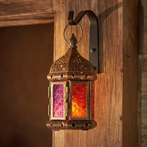 Retisee 6 Pcs Moroccan Lantern Metal Candle Holder Hanging Vintage - Image 5