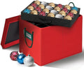 HOLDN’ STORAGE Christmas Ornament Storage Container Box with Dividers – Convenient Durable 4 Individual Removable Trays Fits Up to 96-3” Ornaments. by HOLDN%E2%80%99STORAGE