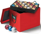 HOLDN’ STORAGE Christmas Ornament Storage Container Box with Dividers – Convenient Durable 4 Individual Removable Trays Fits Up to 96-3” Ornaments. by HOLDN%E2%80%99STORAGE