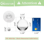 Glasseam Glass Bud Vase for Centerpieces, 6Pcs Clear Small Flower Vase Set - Image 2
