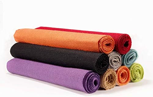 BambooMN Cranberry 15" x 88" Vintage Burlap Table Runner for Rustic Wedding Bridal Shower Bachelorette Graduation Party Table Decor Decorations, 10 Pieces - Image 6