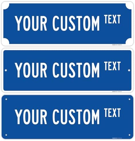 Custom Street Sign, Personalized Novelty Road, Green Background, Christmas by SigoSigns