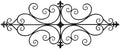 Sintosin Antique Wrought Iron Wall Decor 45 x 18 inch, Copper-colored by Sintosin