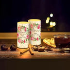 Floral Candles Battery Operated Flameless Candles with Remote Decorations LED Fake Candles for Home Bedroom Mother Day Table Decor 3 inch Set of 2 - Image 7