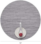 Chilewich Bamboo Placemats Set of 4, Round Woven Placemats - Image 2