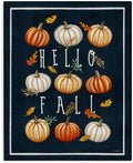 Stupell Industries Hello Fall Mixed Pumpkins, 16 x 20 Inch Canvas Wall Art by StupellIndustries
