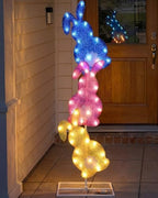 VIHOSE Easter Bunny Lights Outdoor Decoration 41 Inch H Pre-lit Lighted Heart Decor with 50 Warm White Lights Easter Rabbit Decoration for Indoor Outdoor Porch Garden Lawn Front Yard by VIHOSE