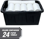 Storage Bins 27 Gal Stackable with Lids 6 Pack for Garage Basement - Image 7
