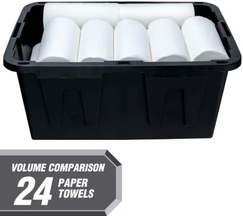 Storage Bins 27 Gal Stackable with Lids 6 Pack for Garage Basement - Image 7